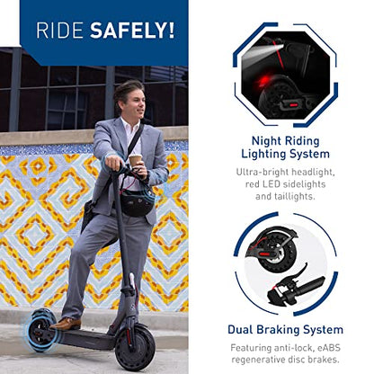 Hiboy S2 Pro Folding Electric Scooter, 500W Motor, 10" Solid Tires