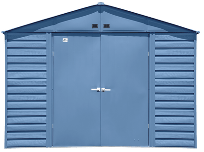 Arrow Select Steel Storage Shed, 10x14, Blue Grey