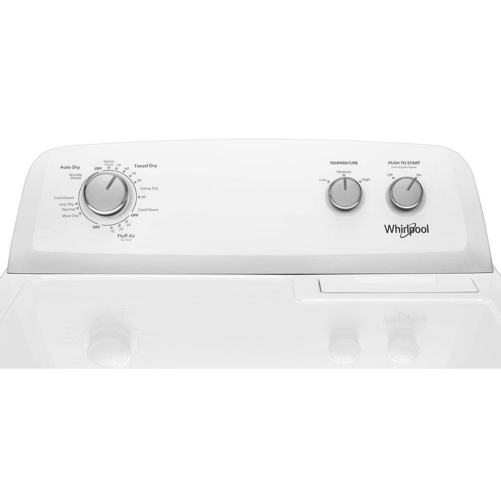 7.0 cu. ft. Electric Dryer, AutoDryTM System, Wrinkle ShieldTM, White