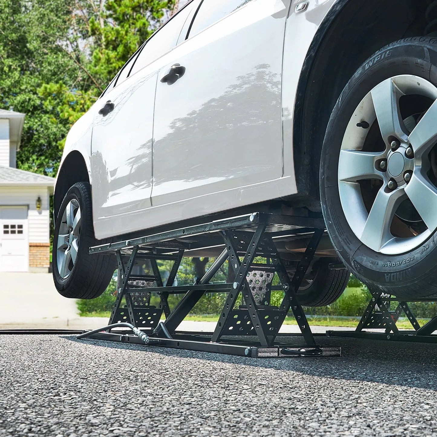 Portable Car Lift 5000 LBS Automatic Car Lift System Jack for Home Garage