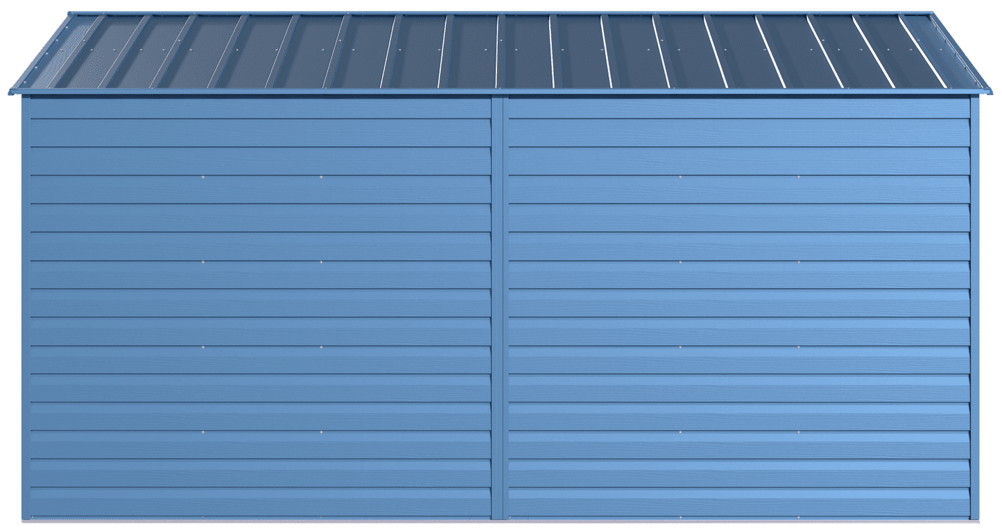 Arrow Select Steel Storage Shed, 10x14, Blue Grey