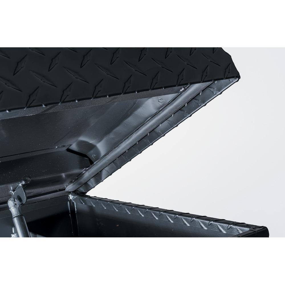61.86 Matte Black Aluminum Low Profile Truck Tool Box for Mid-Size Trucks