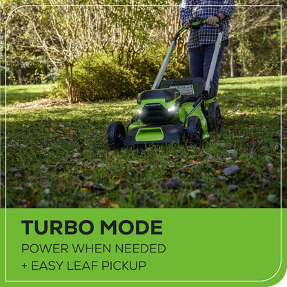60V 21” Cordless (Self-Propelled) Lawn Mower , 2 x 4.0Ah Batteries and Dual Port Rapid Charger